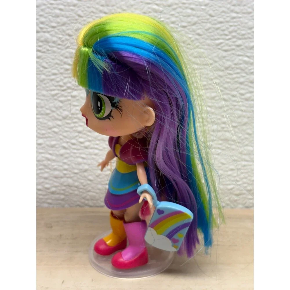Decora Fashion Girlz With Stand And Rainbow Hair
